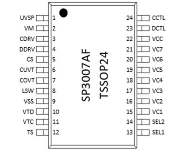 6串7串鋰電池保護(hù)板方案 SP3007AF