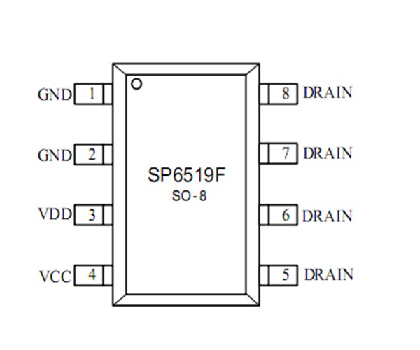 SP6519,100V同步整流，3.3V-15V，支持30WPD、正負(fù)端整流、六級(jí)能效