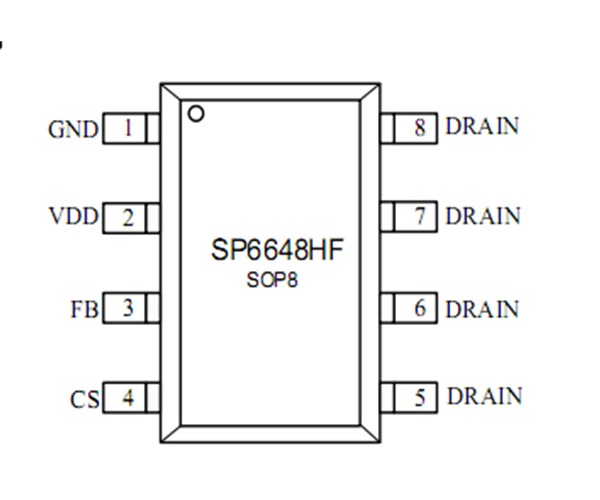 無錫硅動力推出國內首款PD18W充電器方案，SP6648HF，內置MOS，貼片封裝
